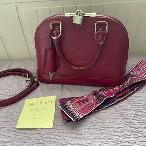 🩷SOLD🩷 Louis Vuitton Epi Alma BB w/ bandeau